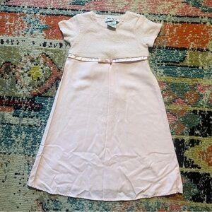Vintage 1990's Amy Byer California Girl's Pink Maxi Dress Fuzzy Barbiecore sz 4